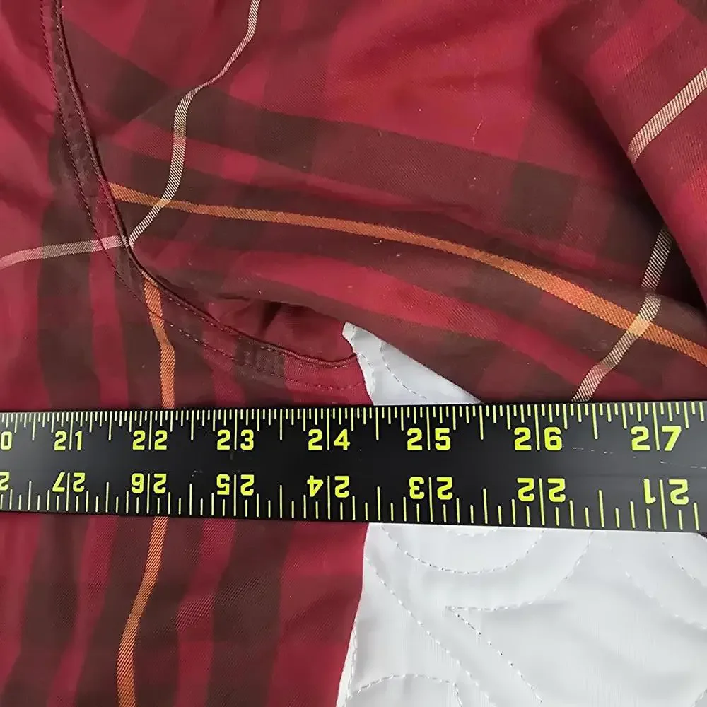 The North Face Men's Red Plaid Button-Up Shirt XL